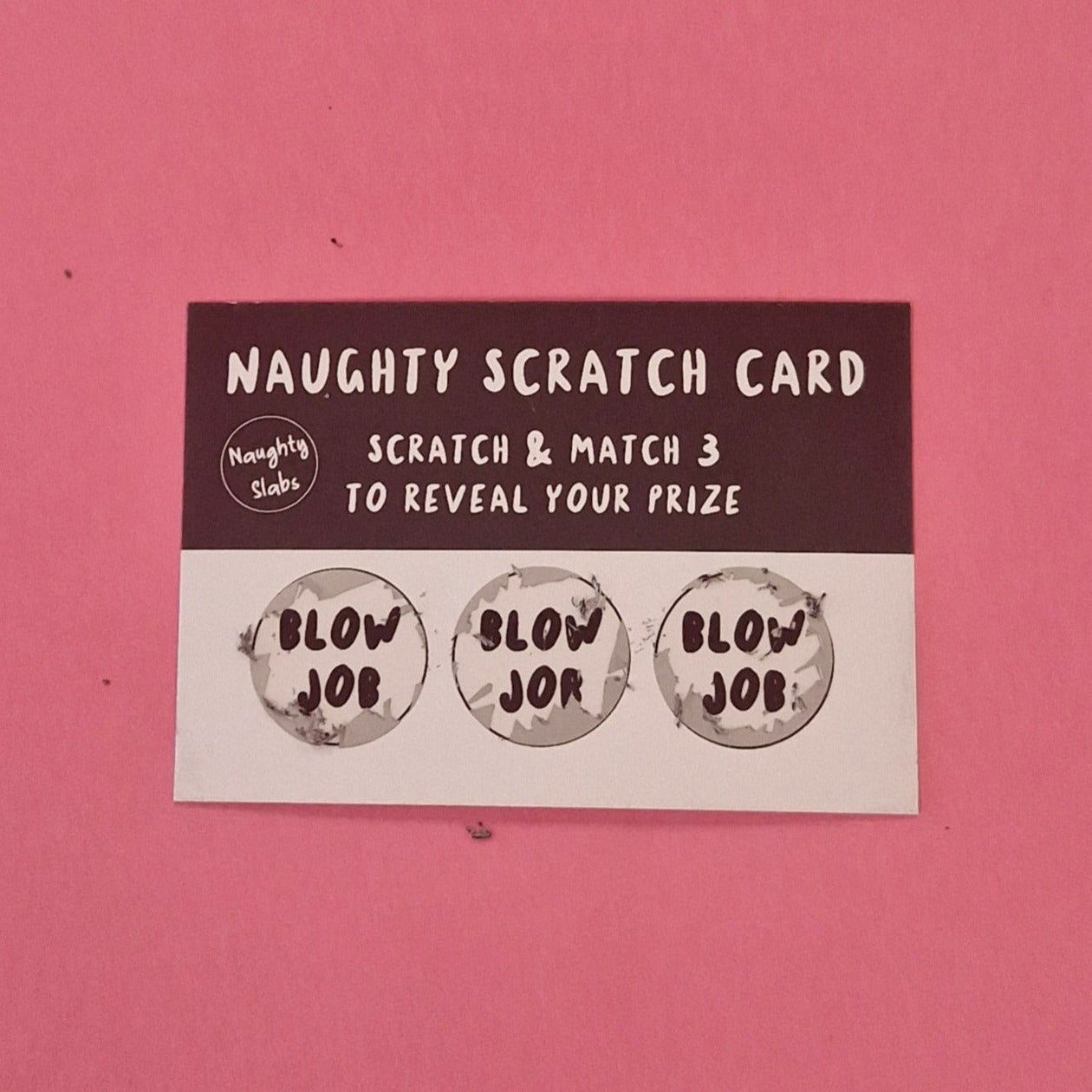 Naughty Scratch Card - BJ