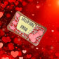 "VALENTINE KNOB" milk chocolate bar