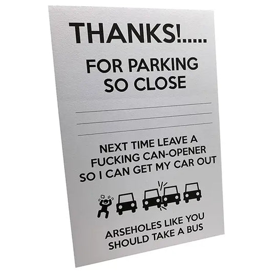 Cheeky memo - Parking