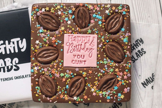 Large Slab with chocolate toppings