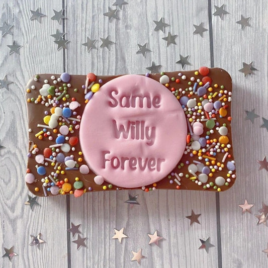 'SAME WILLY FOREVER' Milk Chocolate Bar