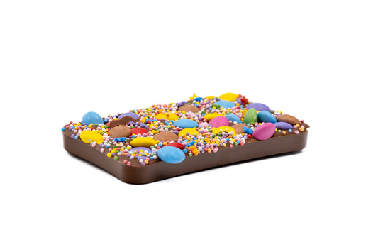 NEW! 'Smarties' Sprinkle topped bar - customisable.